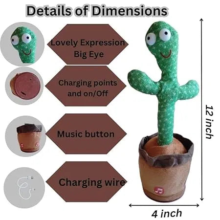 Talking & Dancing Cactus This Toy Talks - Robert errands