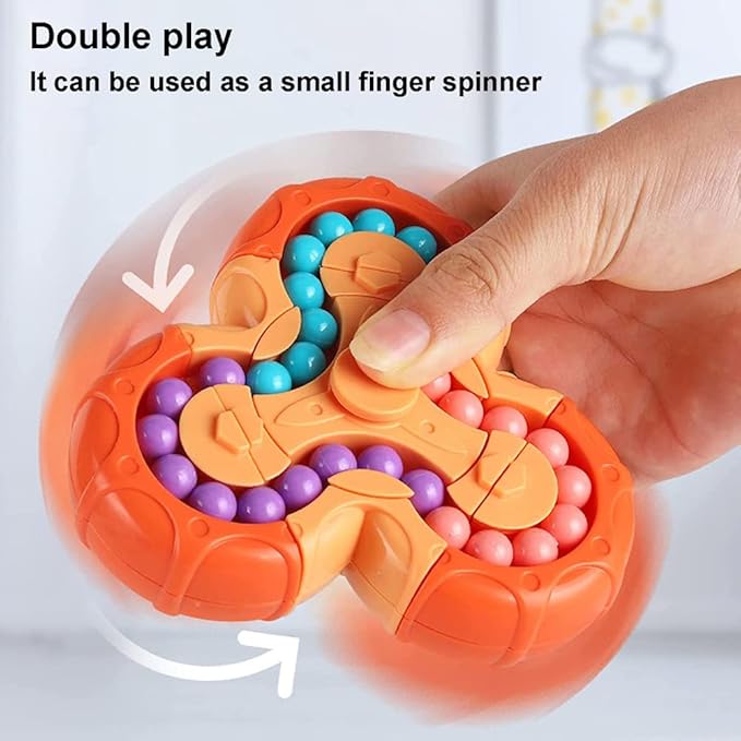 Magic Bean Brain Teaser Finger Spinner Toy Hand Spinner Stress Anxiety Relief - Robert errands 