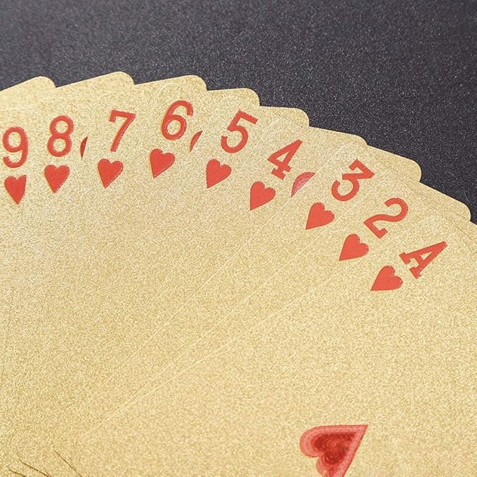 Gold Diamond Playing Cards for Magic, Poker, Teen Patti, Night Out Fun, Dollar Design Poker Playing Cards (Pack of 1) - Robert errands 
