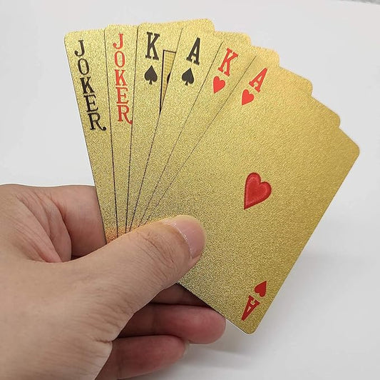 Gold Diamond Playing Cards for Magic, Poker, Teen Patti, Night Out Fun, Dollar Design Poker Playing Cards (Pack of 1) - Robert errands 