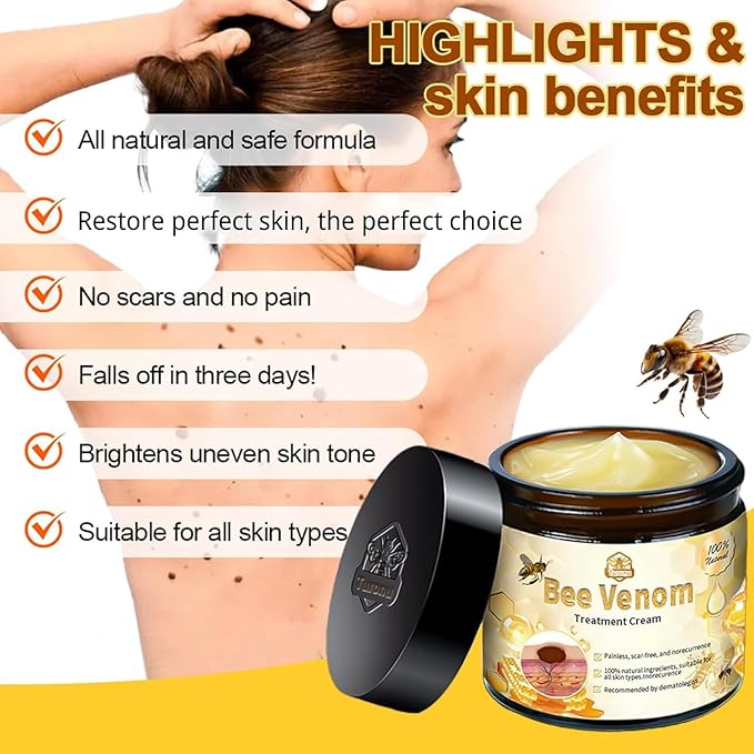 Bee Venom Skin Treatment Cream,Repair Maximum Strength for All Skin Types (2PCS) - Robert errands 