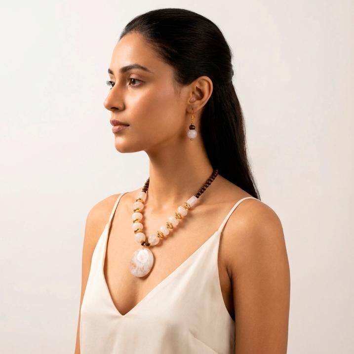 Gold Plated Beaded Jewellery Set - Robert errands 