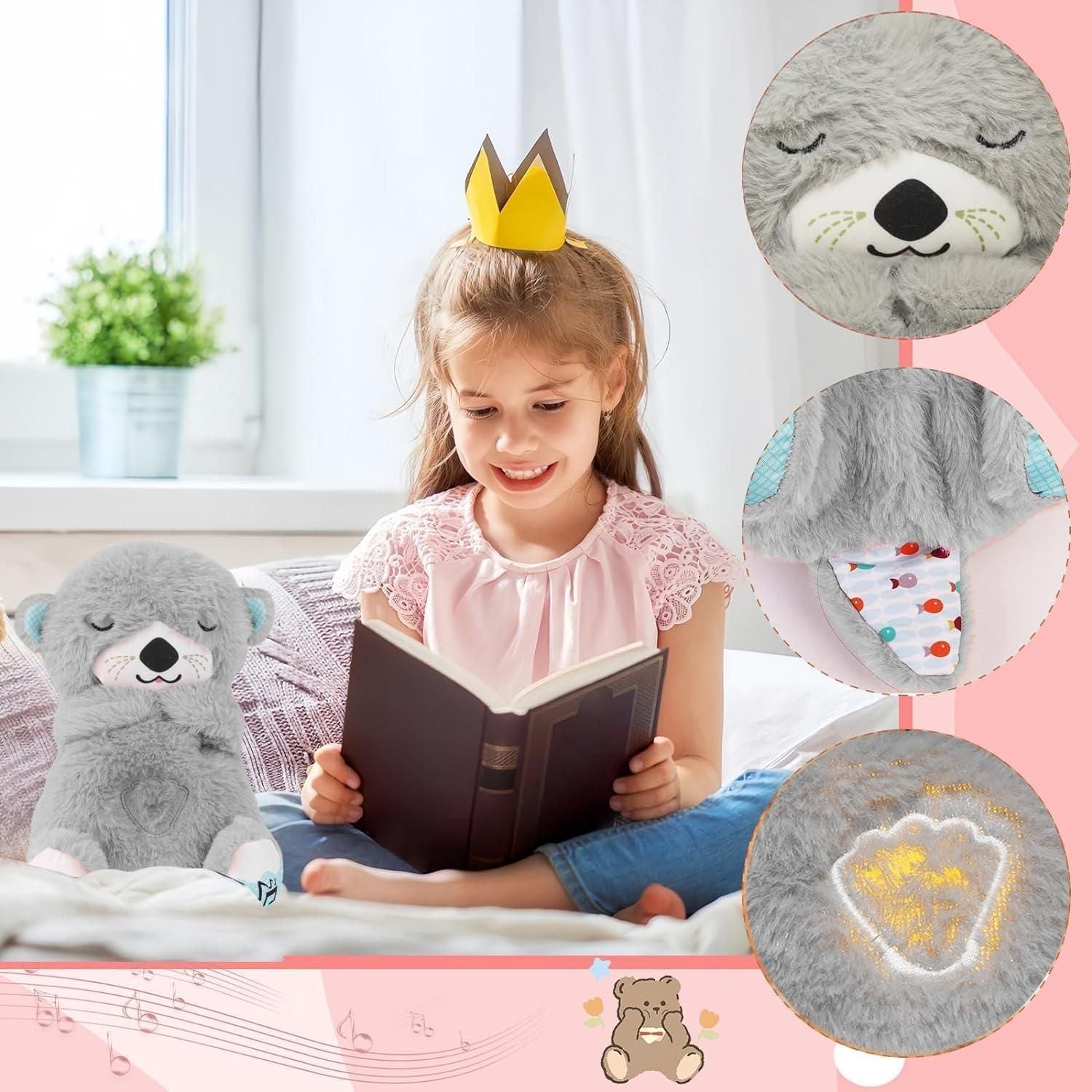 Breathing Teddy Bear with Soothing Music, Comfort Plush - Robert errands 