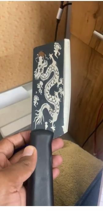 Dragon Chopping Knife Stainless Steel Blade - Robert errands 