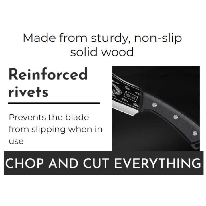 Dragon Chopping Knife Stainless Steel Blade - Robert errands 