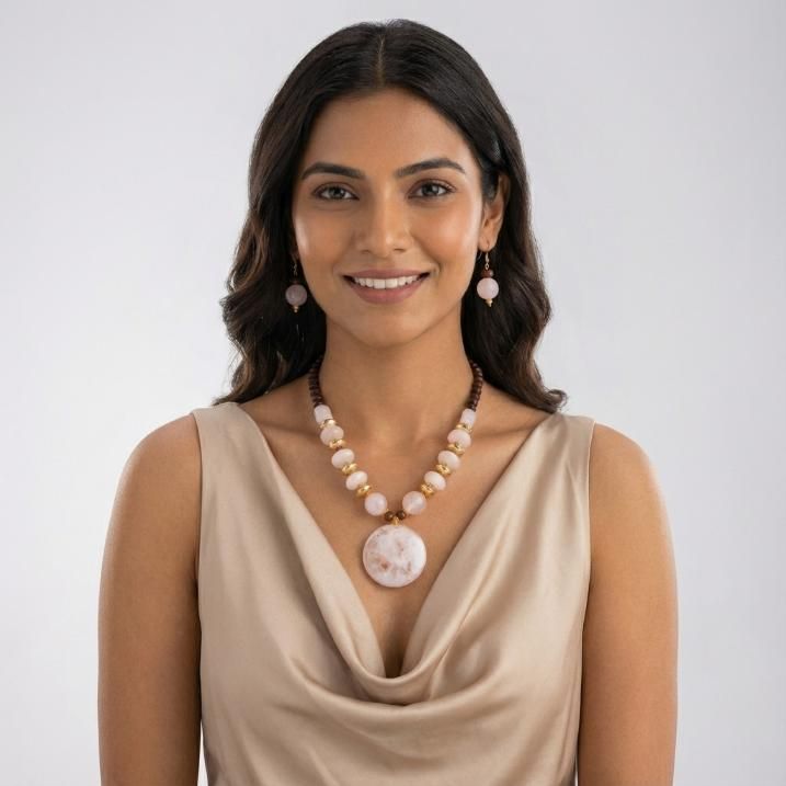 Gold Plated Beaded Jewellery Set - Robert errands 