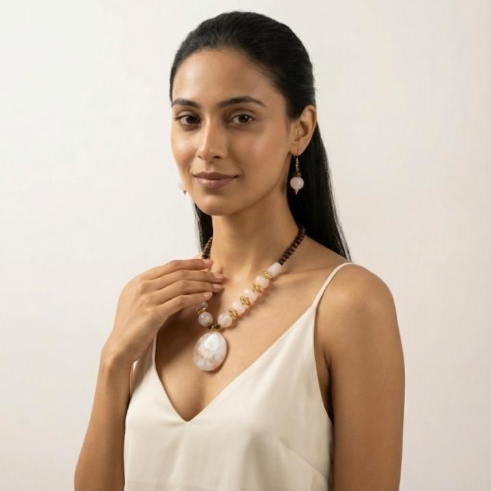 Gold Plated Beaded Jewellery Set - Robert errands 