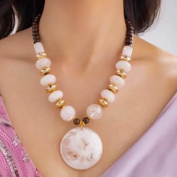 Gold Plated Beaded Jewellery Set - Robert errands 