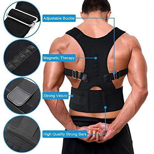 Unisex posture corrector belt by pazbez-1b, featuring adjustable straps and breathable fabric for improved posture support.